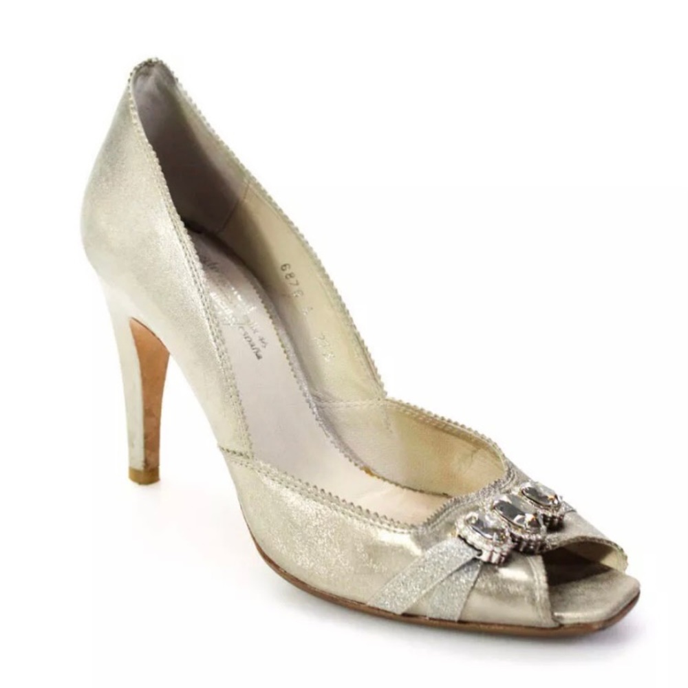 PEDRO GARCIA WOMENS High heels pumps gold silver